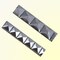 1 Yard Silver Stud Iron On Trim 1/2 Inch Metallic Tape for Clothing